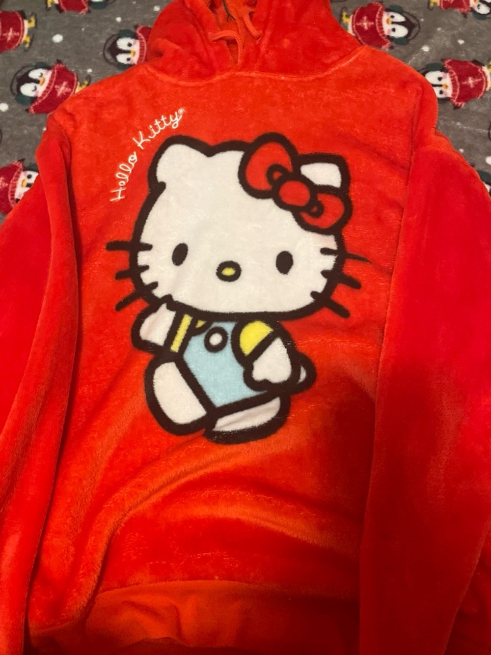 Hello Kitty Red with Large Character Print